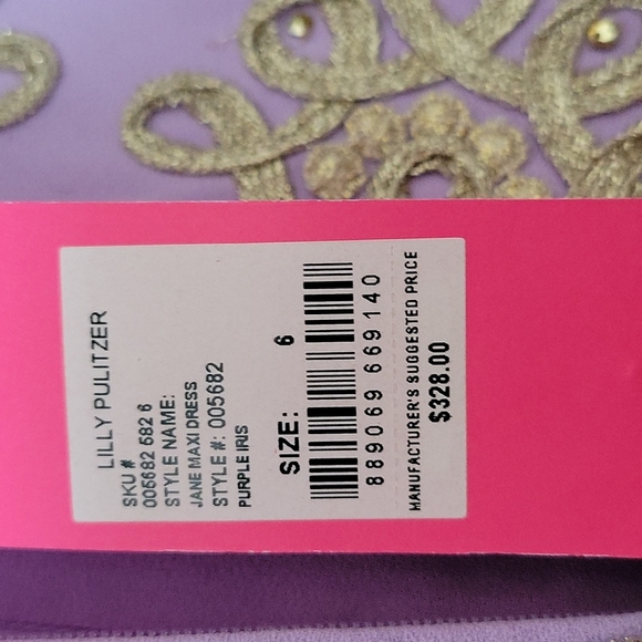 SZ 10 and SZ 6 Lilly Pulitzer Jane Maxi - Picture 9 of 9